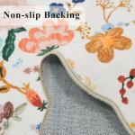 Vintage Floral Washable 2x8 Hallway Runner Rug