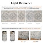 PureCozy Blue 2x3 Rug for Entryway Washable Vintage Small Area Rug Non-Slip Stain Resistant Door Mat Low Pile Retro Accent Indoor Throw Carpet for Entrance Kitchen Bedroom Laundry