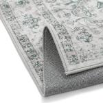 PureCozy Blue 2x3 Entryway Rug Vintage Area Carpet Indoor Kitchen Washable Door Mat Entrance Small Low Pile Traditional Distressed Retro Accent Throw Rug Non Slip Office Bathroom