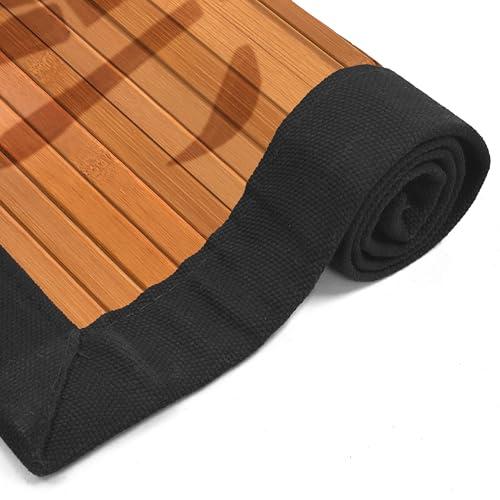 Red Lantern Bamboo Rug - Bamboo Tree - 4' x 6'