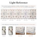 HUGEAR Area Rug 6x9 Vintage Blue Machine Washable Living Room Rugs Distressed Retro Floral Vacuumable Low Pile Carpet Bedroom Office Dining Farmhouse Playroom Non Slip