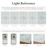 HUGEAR Area Rug 5x7 Vintage Blue Machine Washable Living Room Rugs Thin Neutral Floral Vacuumable Low Pile Carpet Bedroom Office Dining Room Laundry Room Non Slip Soft Lightweight