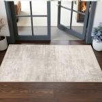 Washable 2x5 Beige Kitchen Runner Rug
