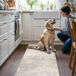 Washable 2x5 Beige Kitchen Runner Rug