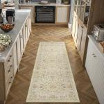 Beige Vintage 2x6 Runner Rug for Indoor Spaces