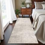 Washable 2x5 Beige Kitchen Runner Rug