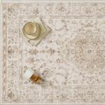 Beige Washable 2x6 Vintage Runner Rug