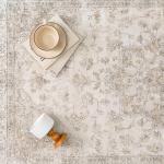 Beige Washable Vintage Runner Rug 2x5