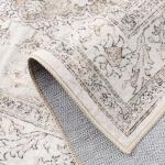 Beige Washable Vintage Runner Rug 2x5