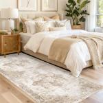 Vintage Boho Medallion Washable Runner Rug 2x6