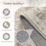 Vintage Boho Medallion Washable Runner Rug 2x6