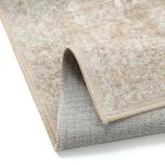 Beige Vintage 2x8 Washable Runner Rug