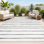 Berber Stripe Indoor/Outdoor Area Rug 3x5