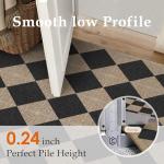 PureCozy 3x5 Checkered Jute Outdoor Patio Rug