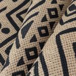 PureCozy 3x5 Black Jute Outdoor Area Rug