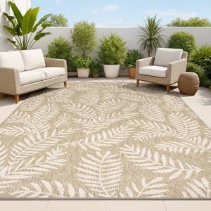 JONATHAN Y Palm Frond 3x5 Area Rug