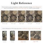 PureCozy 3x5 Black Floral Jute Outdoor Rug