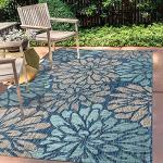 JONATHAN Y Floral Textured Weave Area Rug 3x5