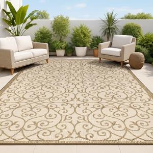 Jonathan Y Vintage Filigree 3x5 Indoor Outdoor Rug
