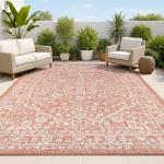 Jonathan Y Boho Medallion 3x5 Rug - Red/Taupe