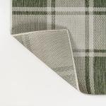 Bold Gingham Indoor Outdoor Rug 3X5 Green/Cream