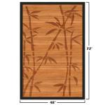 Red Lantern Bamboo Rug - Bamboo Tree - 4' x 6'