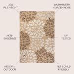 JONATHAN Y Floral Textured Indoor Outdoor Rug 3X5
