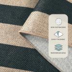 Lahome Striped Jute Outdoor Patio Rug, 3x5