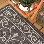 Vintage Filigree Indoor Outdoor Area Rug 3X5