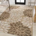 JONATHAN Y Floral Textured Indoor Outdoor Rug 3X5