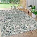 Jonathan Y Teal/Gray Boho Area Rug 5x8