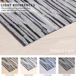 Ramanta Home 100% Cotton Chindi Rag Rug 2'x3' - Charcoal, Recycled Reversible Rug, Boho Rustic Farmhouse Rugs for Living Room, Kitchen, Entryway, Bedroom Floor Mats - 24"x36"