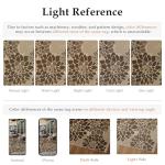 PureCozy 5x7 Brown Floral Jute Outdoor Rug