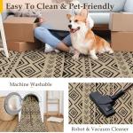 PureCozy 5x7 Black Jute Outdoor Area Rug