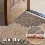 Floral Jute Rug 5x7 for Indoor and Outdoor