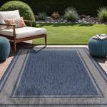 Beverly 5x7 Navy Outdoor Area Rug