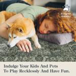 Lahome Washable Area Rugs 5x7 Green Rugs for Living Room,Boho Rug for Bedroom,Dining Room Carpet for Under Table, Distressed Non Slip Low Pile Carpet for Indoor Home Office Nursery(5'x7',Green)