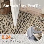 PureCozy 5x7 Black Jute Outdoor Area Rug