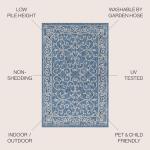Vintage Filigree Indoor Outdoor Area Rug 4x6
