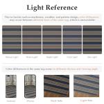 Navy Blue Striped 5x7 Jute Area Rug