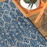 Moroccan Geometric Indoor Outdoor Area Rug 8x10