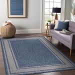 Beverly 5x7 Navy Outdoor Area Rug