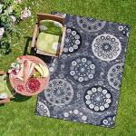 CAMILSON 5x7 Bohemian Medallion Indoor-Outdoor Rug