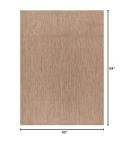Washable 5x7 Beige Jute Area Rug