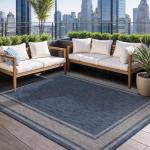 Beverly 5x7 Navy Outdoor Area Rug