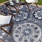 CAMILSON 5x7 Bohemian Medallion Indoor-Outdoor Rug