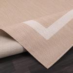 Beige 5x7 Washable Outdoor Rug for Patio