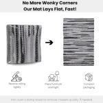 Ramanta Home 100% Cotton Chindi Rag Rug 2'x3' - Charcoal, Recycled Reversible Rug, Boho Rustic Farmhouse Rugs for Living Room, Kitchen, Entryway, Bedroom Floor Mats - 24"x36"