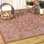 Jonathan Y Floral Weave Indoor Outdoor Rug 8x10