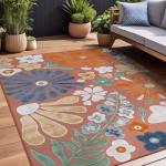 Beverly 5x7 Modern Tropical Outdoor Rug